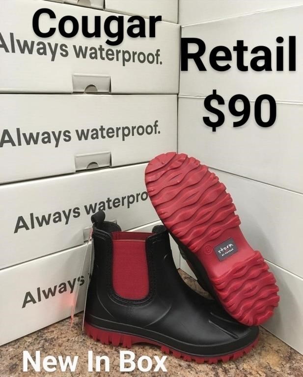 Storm By Cougar Rain Boot Size 7 Retail $90