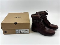 Ugg Kesey Brown Waterproof Leather Belted Boots 8