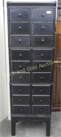Tall, Narrow Black Storage Cabinet