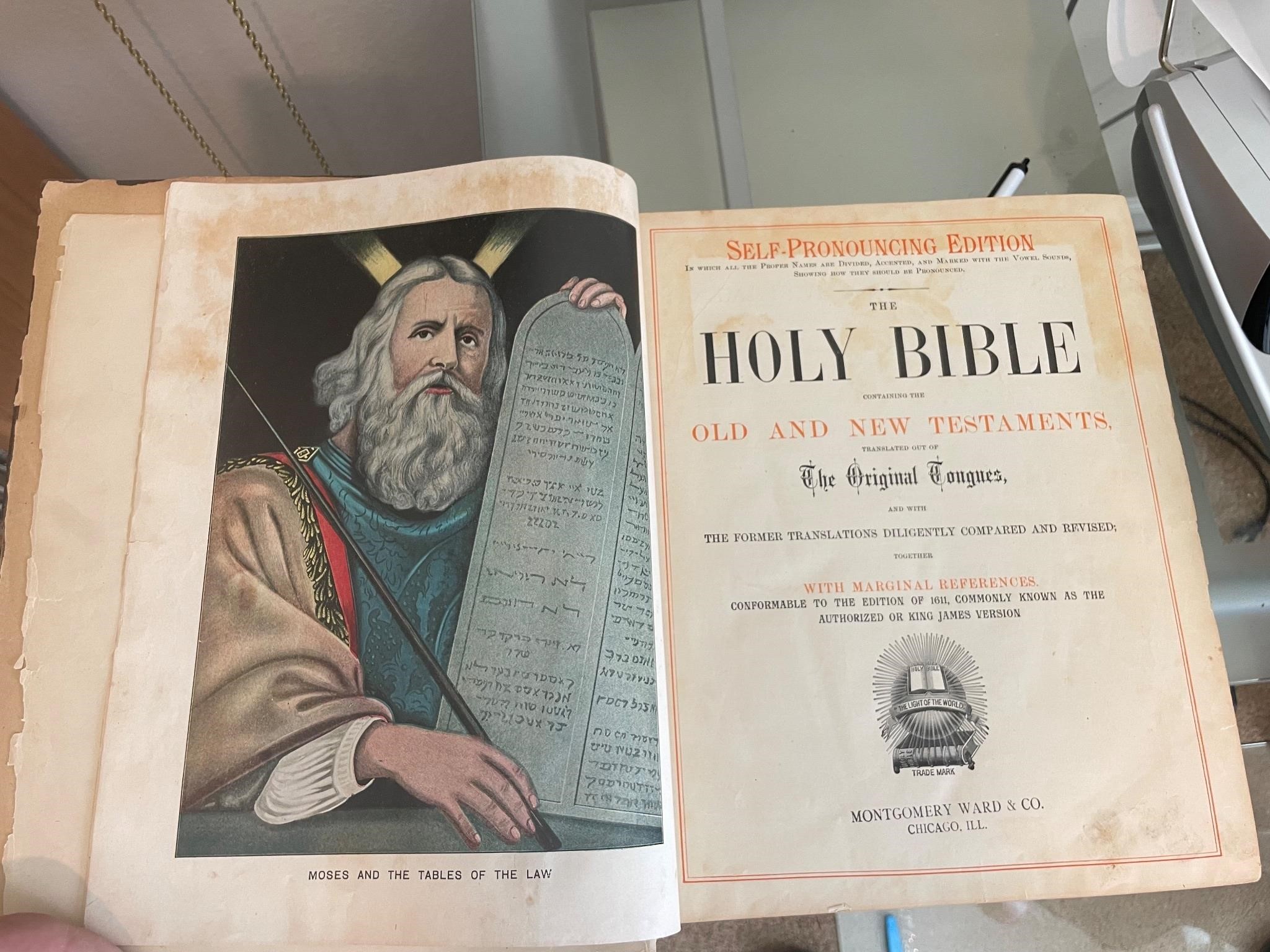 Early 1900's Holy Bible