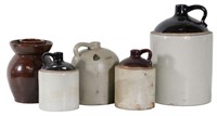 5 VARIOUS JUGS / VESSELS