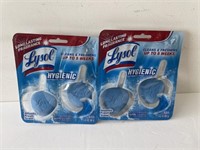2 Lysol hygienic automatic toilet cleansers