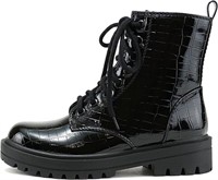 Soda FIRM - Lug Sole Combat Ankle Bootie Lace up w