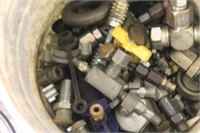 Hydraulic Connectors and hoses in a bucket