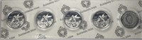 2020 Lot of 5: Silver 1oz Hummingbird