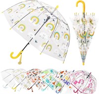 MRTLLOA Kids Clear Bubble Umbrella with an Easy Gr