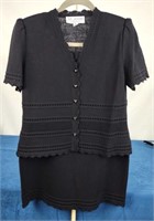 St John's Knit Black Sweater & Skirt