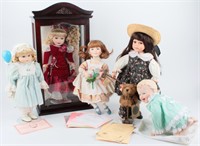 5 Vintage Collectible Dolls