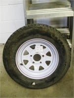 ST175/80R13 Spare Trailer Tire on Rim