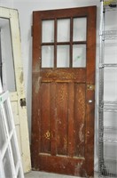 Vintage wood door - info