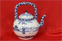 A Blue and White Chinese Teapot
