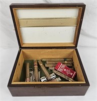 Cigar Box W/ Cigars & Lighters