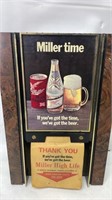 Miller Time Perpetual Calendar Sign