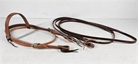 Leather Headstall & Reins
