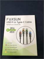 USB-A to USB-C - 4 cables in box