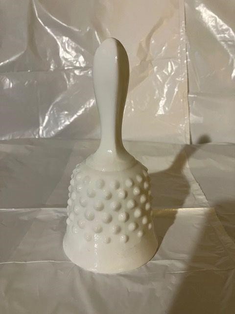 Fenton Hobnail Milk Glass Bell