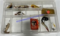 Clear Tackle Box With Some Tackle