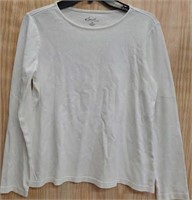 Kim rogers size medium white long sleeve shirt