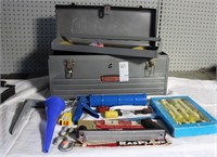 Metal Craftsman Tool Box w Tools