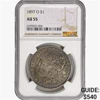 1897-O Morgan Silver Dollar NGC AU55