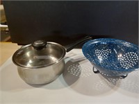 Pot with Lid and Strainer