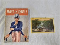 1932 Wet or Dry? American Life Book, Postcard