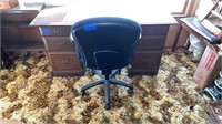 Wood Desk & chair (60”x23”x30”)- lighter weight