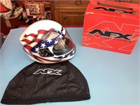 New In Box AFX Motorcycle Helmet Patriotic KB