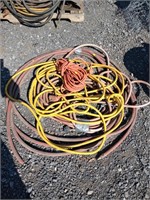 Air hose and extension cords