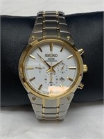 Seiko Solar Chronograph Two-tone Men's watch