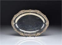 GEORGE III SILVER OVAL GAME PLATTER