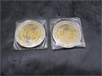 2 "The Teller House Casino" Medallions
