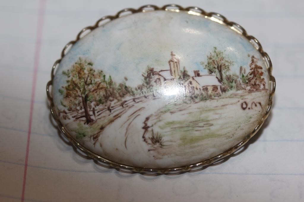 Porcelain Brooch