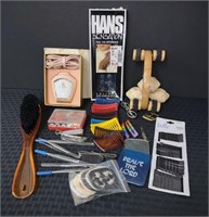 Misc Lot-Gloves, Vtg Sunbeam Shaver, Misc.