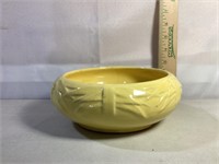 Yellow McCoy Low Bulb Bowl Planter