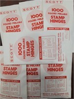 Scott Hinges Stamp Supplies Unopened 7 packs of 10