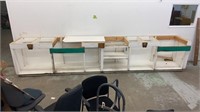 Large homemade wooden cabinet/work bench.