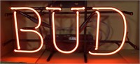 Budweiser "Bud" Neon Advertising Sign