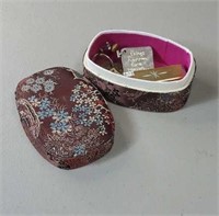 Oriental style box and contents