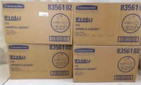 4 Cases Wypall Wipers In A Bucket 8356102