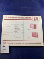Vintage Sams Photofact Folder No 933 TVs