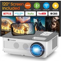 FANGOR 5G WiFi Bluetooth Projector 1080P Native, 1