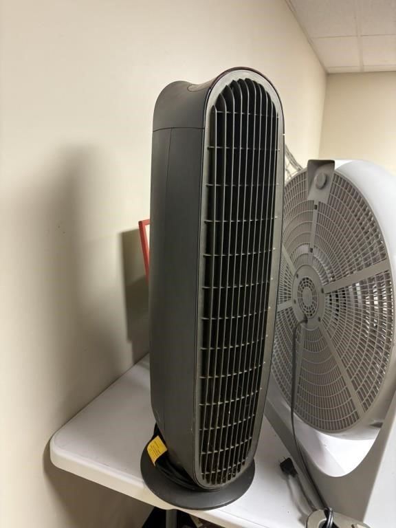 2 electric tower fans,