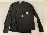 2 PIECES MEN'S HANES LONG SLEEVE, SIZE SMALL