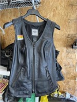 Harley Davidson leather vest XL