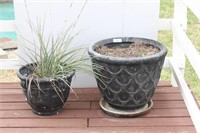 Two Medium Weight Planters with