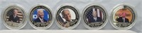 (5) Joe Biden 2020 Coins. Good Condition.