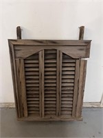 VTG Wood Louver Vent from Old Barn