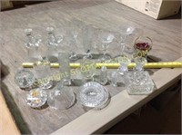18 pcs Crystal and lead Crystal decorative glass