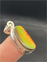 Rock, Crystal, Natural, Jewelry, Pendant, Sterling